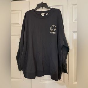 Oversized womens Nirvana sweatshirt